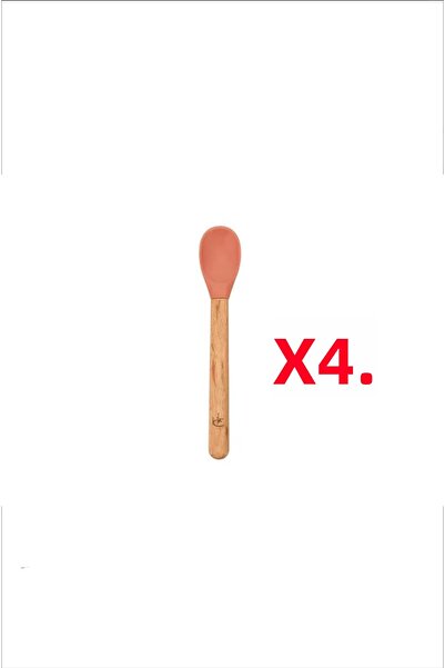 Porland Fancy Dusty Clay Baby Food Spoon Set of 4 17 cm