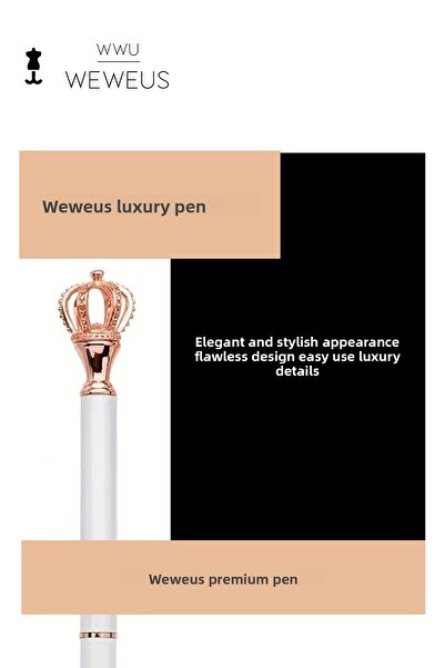 Weweus White Rose Queen Detailed Luxury Ballpoint Pen