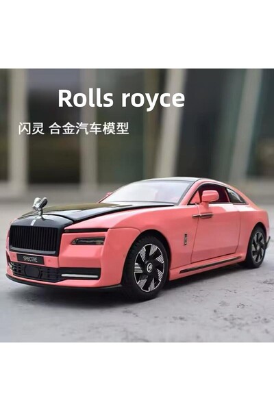 scntoys نموذج سيارة رولز رويس سبيكتر بمقياس 1:24 من الصلب المصبوب الفاخر مع أ...