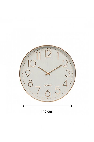 HOMİNG Liva Rose Gold 40 cm Wall Clock 242275
