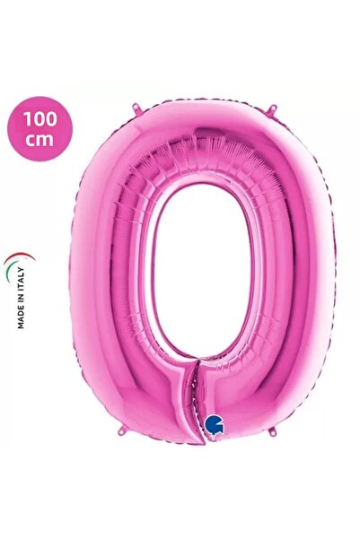 Grabo Balloons رقاقة رقم 0 وردي 40 بوصة 101 سم جرابو