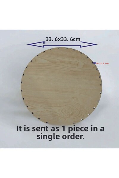ASUDE HEDİYELİK Lemn crem 33,6x33,6 1 bucată Tavă din bambus Raddan Placă de ...