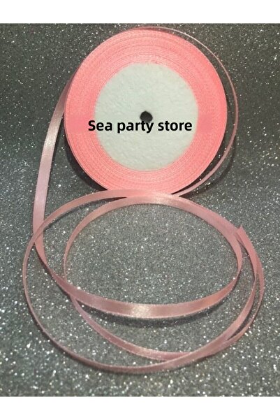 Deniz Party Store Σατέν κορδέλα 6 mm 23 μέτρα (25 γιάρδες) 1 τεμάχιο ροζ