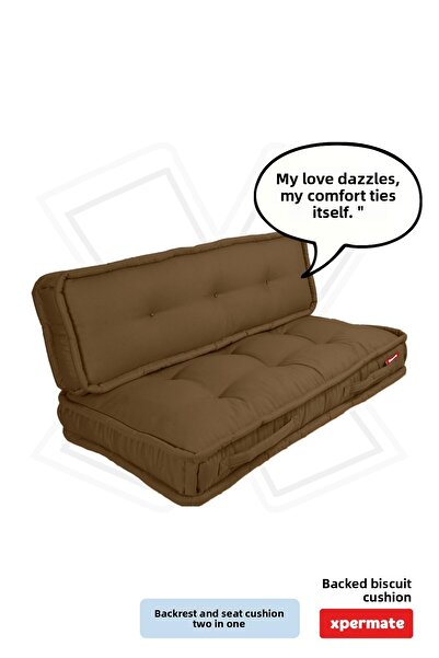 XPERMATE Бисквитна подложка за сядане Пчелна пита Подложка за палет за сядане Подложка за пейка и градина 60x120x14 см Кафяво