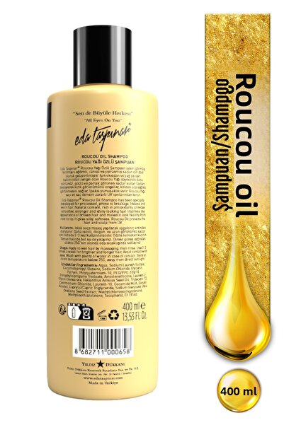 Eda Taşpınar Roucou Oil Extract Shampoo, Treated Hair, Charming Hair Care Series, 400 ml