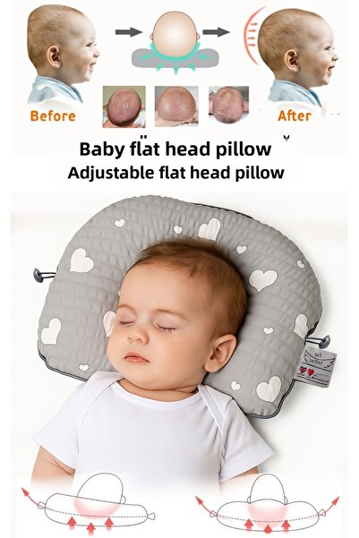 HALZEY وسادة رأس مسطحة ووسادة أطفال مصنوعة من القطن بنسبة 100%، مضادة للتعرق،...