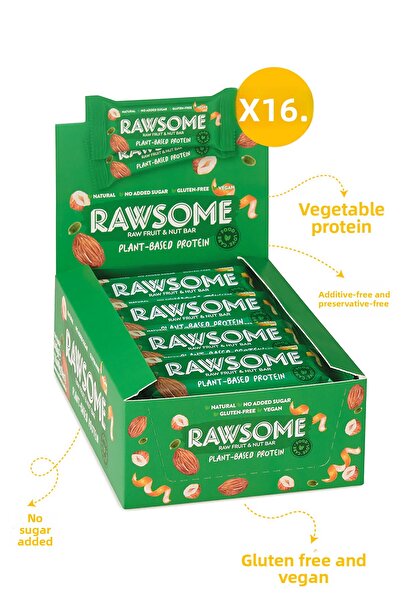 Rawsome Gluten Free Vegan Protein Bar - 40g x 16 Pieces