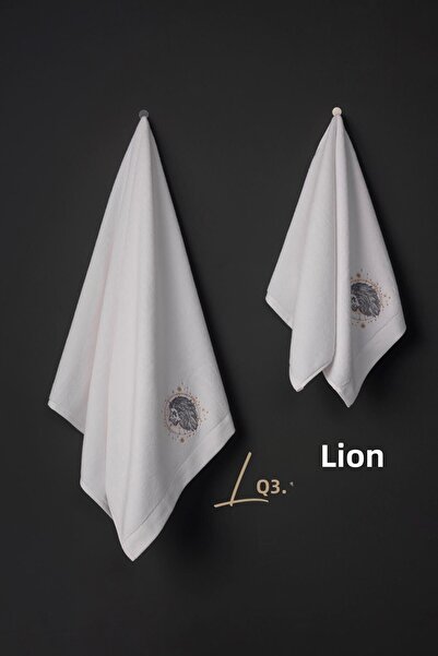 VAROL 100% Microcotton Top Quality Towel Set with Bush Embroidery