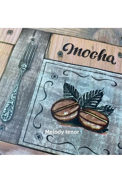 Sercan Lined Chocolate Cup Coffee Printed Pattern Non-Slip Pvc Oilcloth Tablecloth