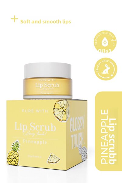 Pure With Glossy Touch Lip Peeling Pineapple Flavored Smooth and Shiny Lip Pe...