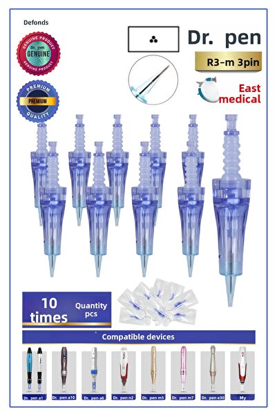 DEFOND إبر تجميل دائمة متوافقة مع جهاز Dr pen A6-A10-A1-N2-M5-M7-E30-MYM، 3 إ...