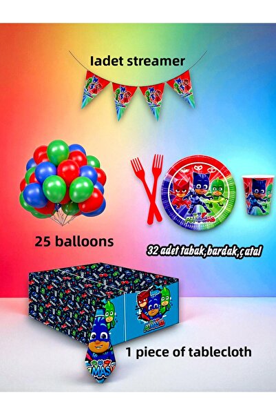 partylady مجموعة صغيرة من 32 قطعة بتصميم بيجاما - لحفلات أعياد الميلاد والفعا...