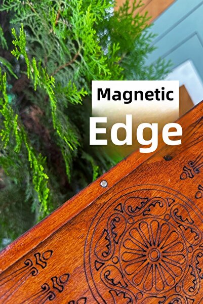 Outrock Travel Size Wooden Mini Backgammon with Case Magnet Father's Day Gift