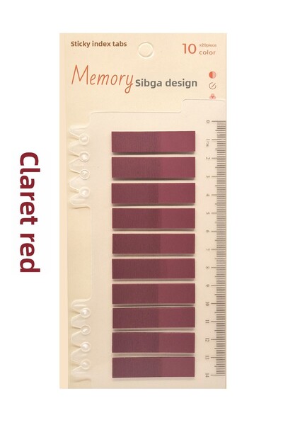 sibga tasarım 4 Pieces of Post-It (Black, Burgundy, Navy Blue, Red) Post-It Post It. Bookmark Bookmark Postit