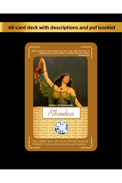 Tarot Serüveni Annotated Katina Deck the Secrets of the Izmir Sorcerers Deck with Written Meanings on the Cards