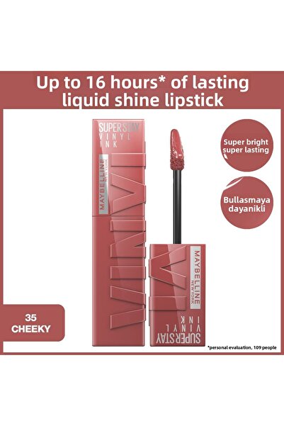 Maybelline New York أحمر شفاه فينيل إنك تشيكي رقم: 35