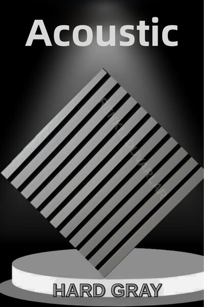Renkli Duvarlar Hard Gray Acoustic Panel 3mm Felt and 8mm Mdflam Pinterest Living Room Office Wall Panel 50X50Cm 1 Piece