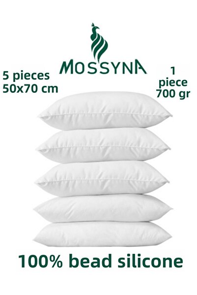 Mossyna 5 bucăți perne din silicon lavabile cu mărgele nețesute 50 X 70