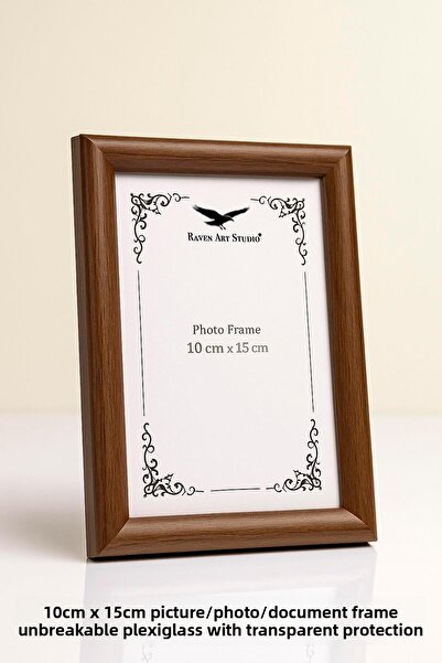Raven Art Studio Pergamon 10cm x 15cm Imagine Fotografie Document Poster Cadru pentru documente din sticlă plexiglas protejată, rezistentă la spargere