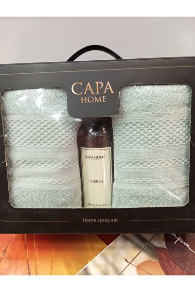 Çapa Home Premium Cotton Gift Dowry Set Daily Room Scented 2-Piece Hand, Face and Bath Towels 50X90 70X140