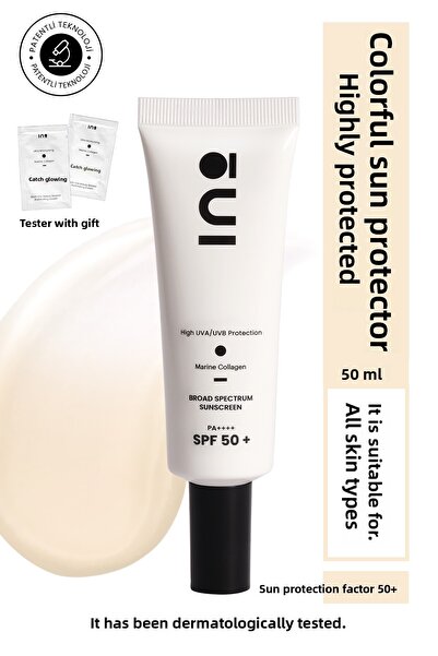 inobeauty Spf50+ Facial Sunscreen for Light Skin Tone – High Protection and T...