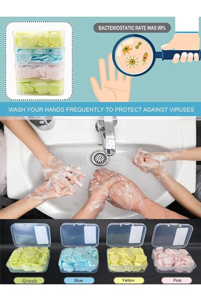 moryconcept Colorful Soap Paper for Travel and Daily Use (1 Pack)