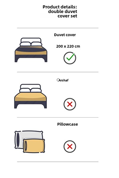 VAROL Fors Series Hotel Duvet Cover (Duvet Cover) 200x220 120 Wire