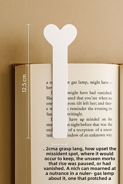 VENON 2 bucăți de semne de carte din metal cu inimă albă, agrafe metalice cu tematică de inimă, pentru iubitorii de cărți