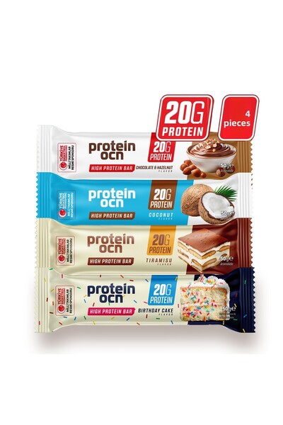 Proteinocean قالب بروتين - علبة مختلطة - 50 جرام × 4 قطع