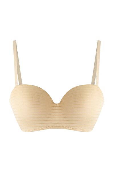 Trendyol Collection Σουτιέν στράπλες με μονό μικρο φλατ σταθερό κάλυμμα THMSS25SU00037