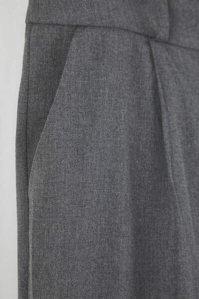 Trendyol Curve Gray Plus Size Woven Trousers Tbbaw26Ar00019