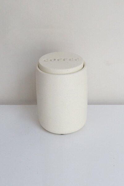 Ghogol Home Bole Countertop Concrete Coffee Jar