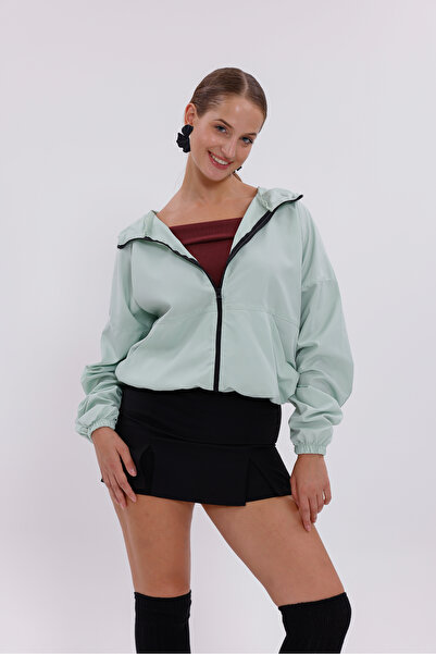 Montland Γυναικείο αδιάβροχο με κουκούλα, αδιάβροχο και αντιανεμικό, με τσέπες, oversize