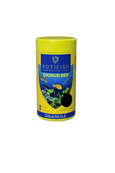 Rotifish Ciklet Yemi Cichlid Red Balık Yemi 1mm 100ml 37gr