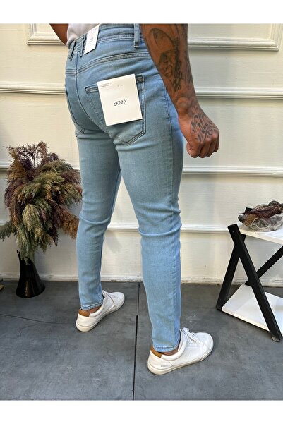 Newtime Чоловічі джинси Skinny Fit Buz Blue з заклепками