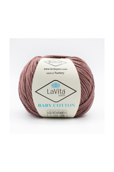 LaVita Yarn خيط قطن أميجورومي وخيط حياكة يدوي 40% أكريليك 60% قطن 50 جرام (72...