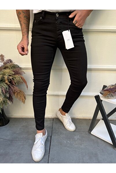 Newtime Чоловічі джинси Skinny Fit Прямі Чорні