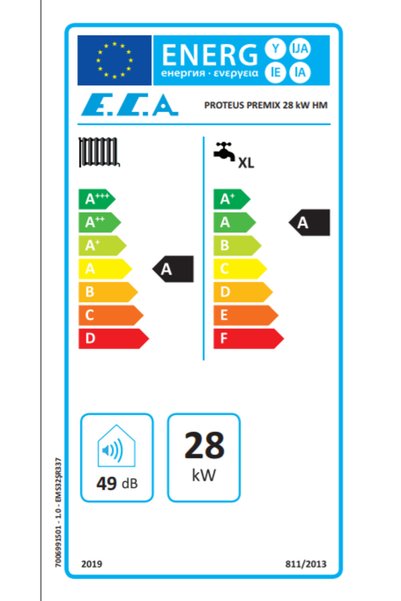 Eca Proteus Premix 28/28 Kw (24.000 Kcal) Tam Yoğuşmalı Kombi