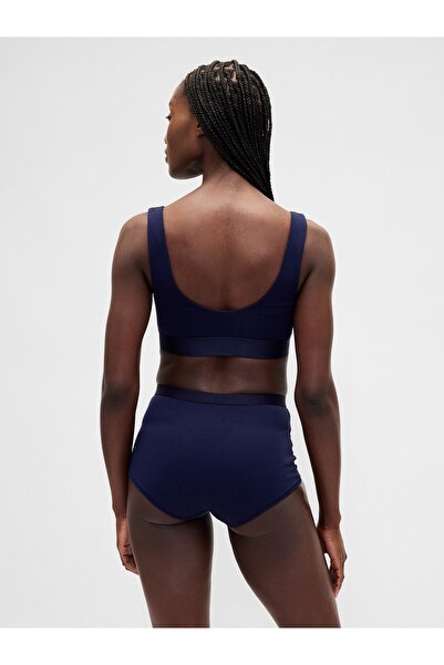 GAP Kadın Lacivert Organik Stretch Pamuk High Rise Şort