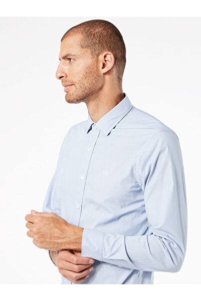 Dockers Refined Poplin Mavi Gömlek