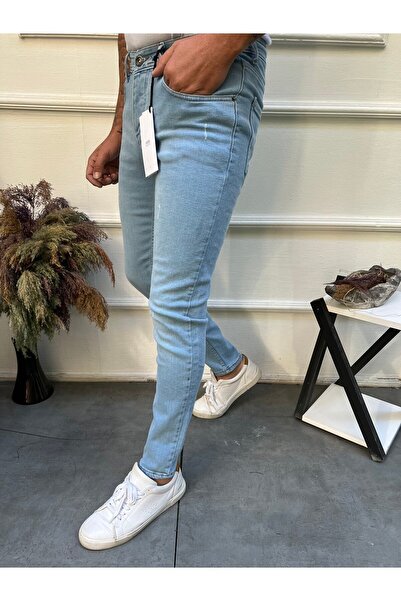 Newtime Чоловічі джинси Skinny Fit Buz Blue з заклепками