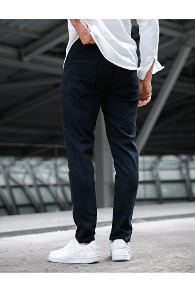 Newtime Ανδρικό τζιν Slim Fit Lycra ίσιο μαύρο