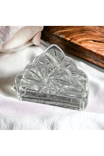 YzHome Crystal Special Glass Luxury Napkin Holder Organizer