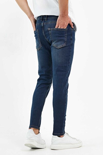Newtime Erkek Pantolon Skinny Fit Likralı Kahve Tintli Tırnaklı