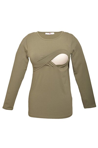 Luvmabelly 2701-2708 Cotton Long Sleeve Maternity Breastfeeding T-shirt