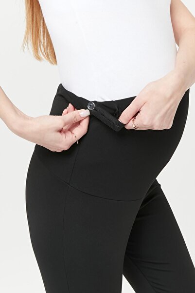 Luvmabelly Myra8065 Termal Içi Şardonlu Sıcak Tutan Beli Ayarlanabilir Ispanyol Paça Hamile Tayt -si