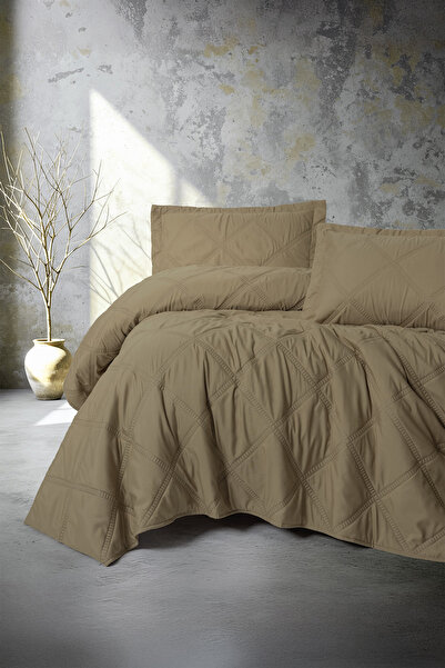 Cotton Box Serra Single Bedspread Tila Beige