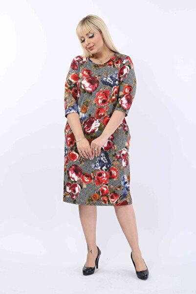 FARBAPLUS Φόρεμα με μοτίβο με τσέπες μεγάλου μεγέθους 21E-2018