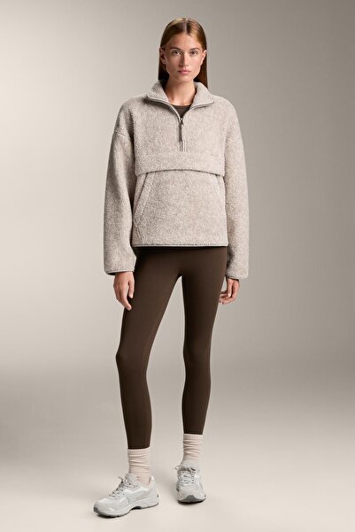 Oysho Fleece sweatshirt with front pocket