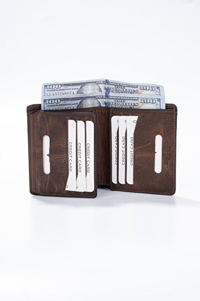 Getto Deri Genuine Leather Route Wallet